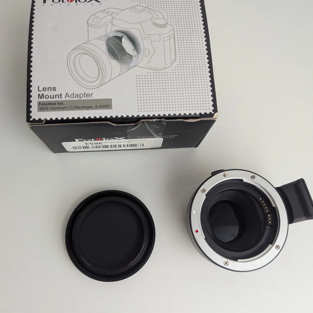 Fotodiox Pro Lens Mount Adapter for EOS-M camera body to use EOS-EF EFS lenses